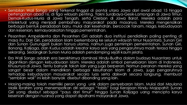 Historiacanthropus Peranan Politik Wali Songo Dalam