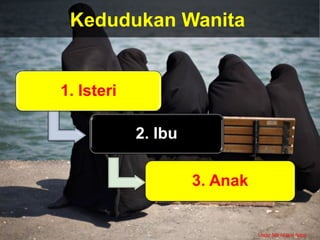 Kedudukan Wanita
Ustaz Nik Nizam Nasir
 