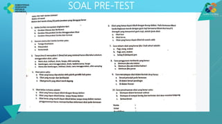 SOAL PRE-TEST
 