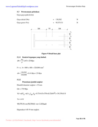 = × × × = × × × 
× × × × × × × × × × 
d x =14.18mm 
qdy = 0,271 x Cos 10° = 0.267 kN/m 
Py = 1,00 x Cos 10° = 0.985 kN/m 
Twitter: @AfretNobel | facebook: http://www.facebook.com/afretnobel 
 