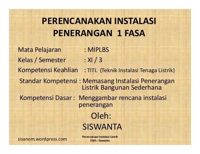 Perancangan instalasi listrik read only compatibility mode Perancangan instalasi listrik read only compatibility mode