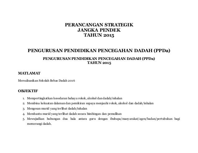 Perancangan Strategik Ppda