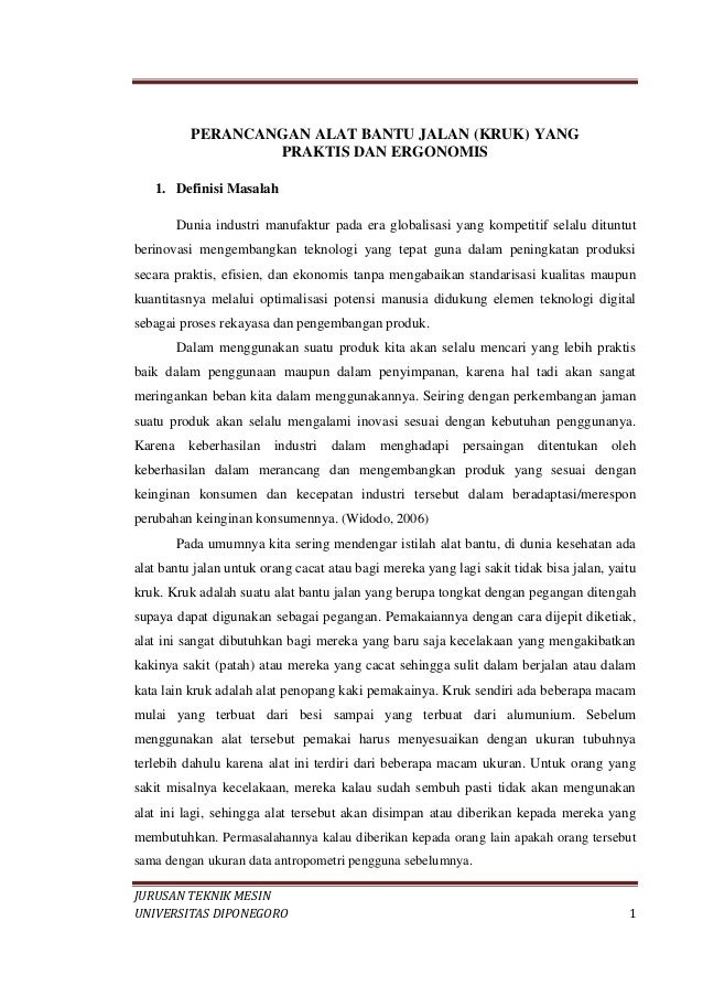 Perancangan alat bantu jalan new