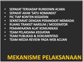 Perancangan festival relawan tik jatim