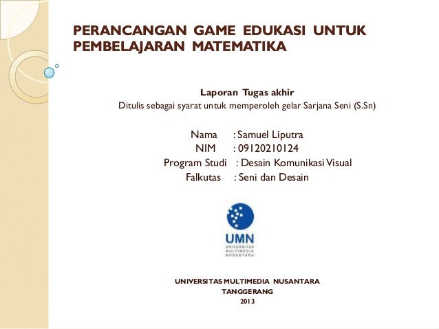 Contoh Skripsi Game Contoh Soal Dan Materi Pelajaran 2