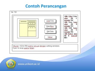 Contoh Perancangan
 