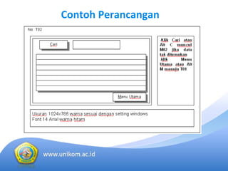 Contoh Perancangan
 