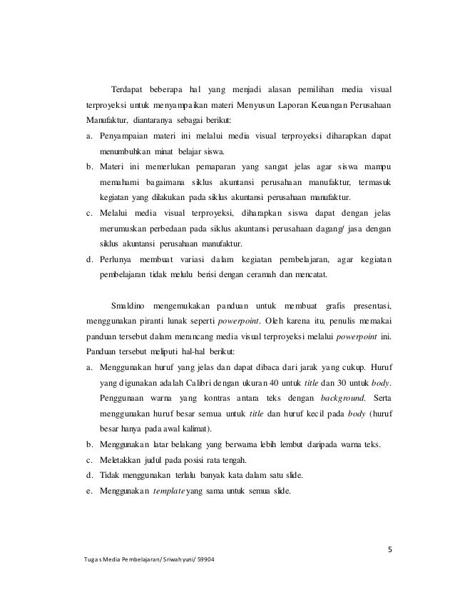 Perancangan Media (sriwahyuni)