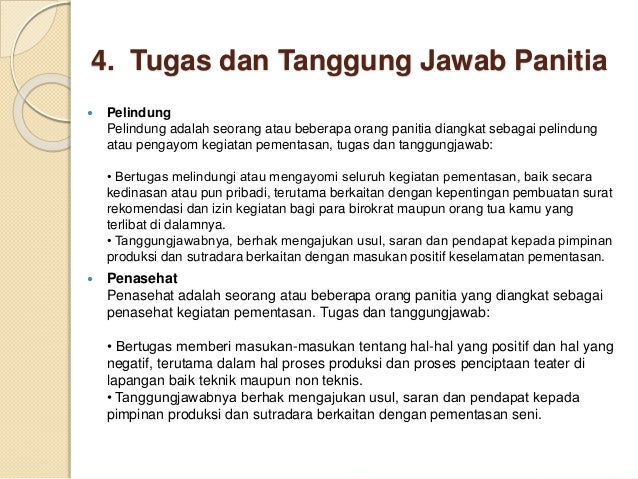 Tanggung Jawab Dan Tugas Sutradara Dalam Pementasan Drama Anak Ilmu Guru