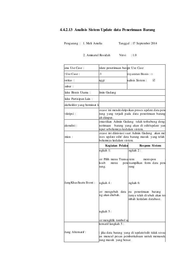 Perancangan sistem informasi inventori