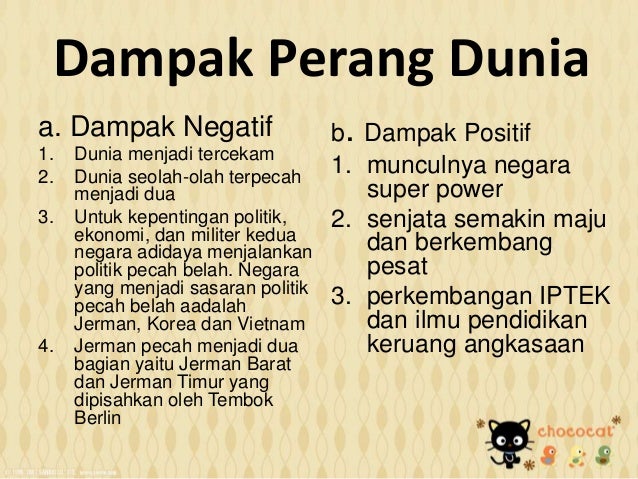2 Dampak Negatif Perang Dingin