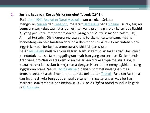 Perang Dunia II Serta Pengaruhnya di Indonesia