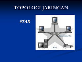 TOPOLOGI JARINGAN
STAR
 