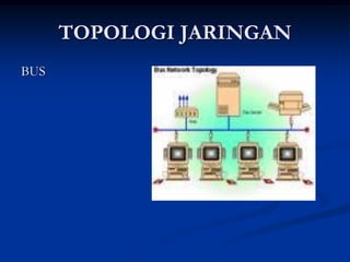 TOPOLOGI JARINGAN
BUS
 