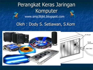 Perangkat Keras Jaringan Komputer Oleh : Dody S. Setiawan, S.Kom www.smp36jkt.blogspot.com 