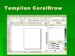 Tampilan CorelDraw 