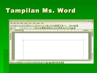 Tampilan Ms. Word 