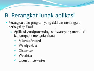 Perangkat lunak | PPTX