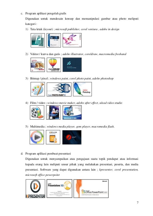 Materi 2 : Perangkat lunak (software)