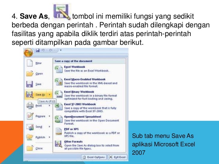 Perangkat lunak pengolah angka Excel 2007
