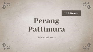 Perang
Pattimura
Sejarah Indonesia
11th Grade
 