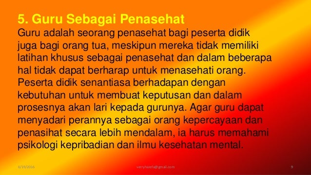 Peran Guru Dalam Pendidikan