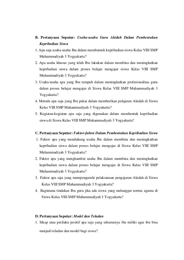 Peran guru sebagai model dan teladan dalam pembentukan 