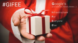 #GIFEE Google’s
(and Facebook’s, Twitter’s, Airbnb’s, ...)
Infrastructure
For
Everyone
Else
 