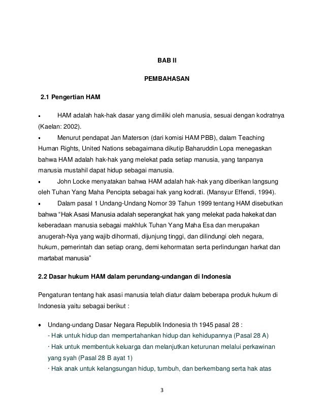 Peran Hukum Dalam Penegakkan Hak Asasi Manusia Di Indonesia