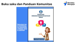 Petunjuk Aw
al membang
un komunita
s belajar dala
m sekolah
Buku saku dan Panduan Komunitas
 