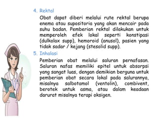 Contoh Obat Rute Rektal Peran perawat dalam pengobatan | PPTX