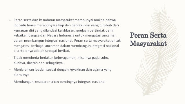 Peran Serta Masyarakat Untuk Mengatasi Berbagai Ancaman Dalam Membang