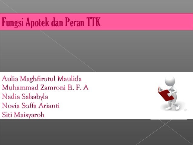 Tenaga Teknis Kefarmasian Apotek Tenaga Teknis Kefarmasian Apotek