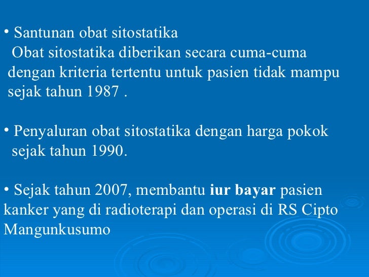 Peran yki dalam penanggulangan kanker