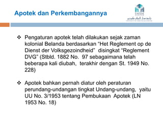 Stbld Pelayanan Kefarmasian di Apotek | PPTX