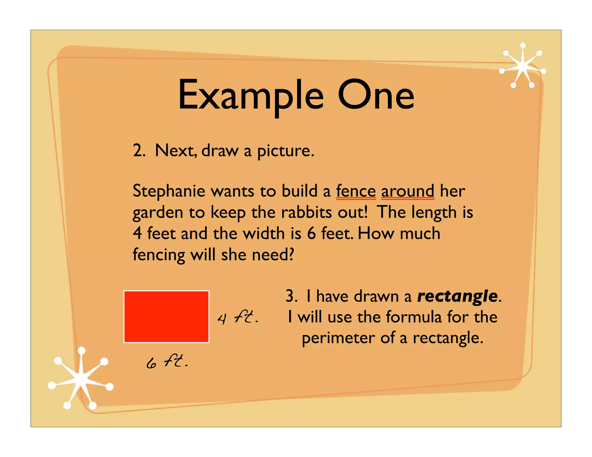 Perimeter Example Problems Math Example-Area And