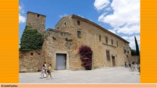 El castell-palau.
 