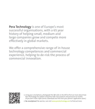 Pera Technology case study and testimonials | PDF