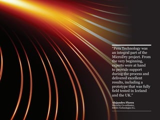 Pera Technology case study and testimonials | PDF
