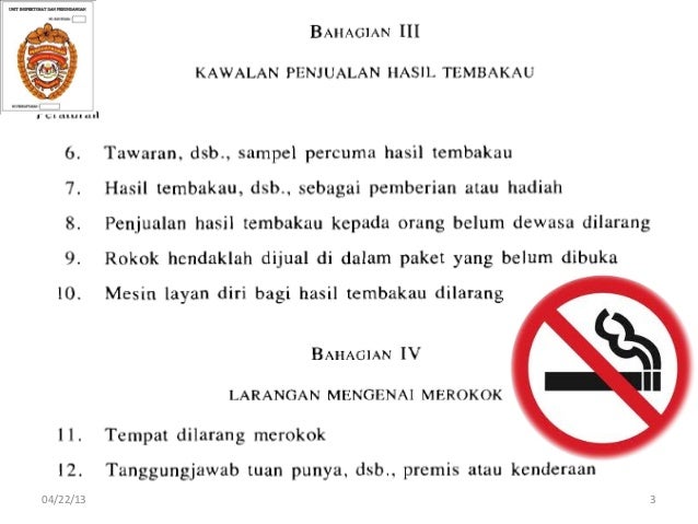 Peraturan Peraturan Kawalan Hasil Tembakau