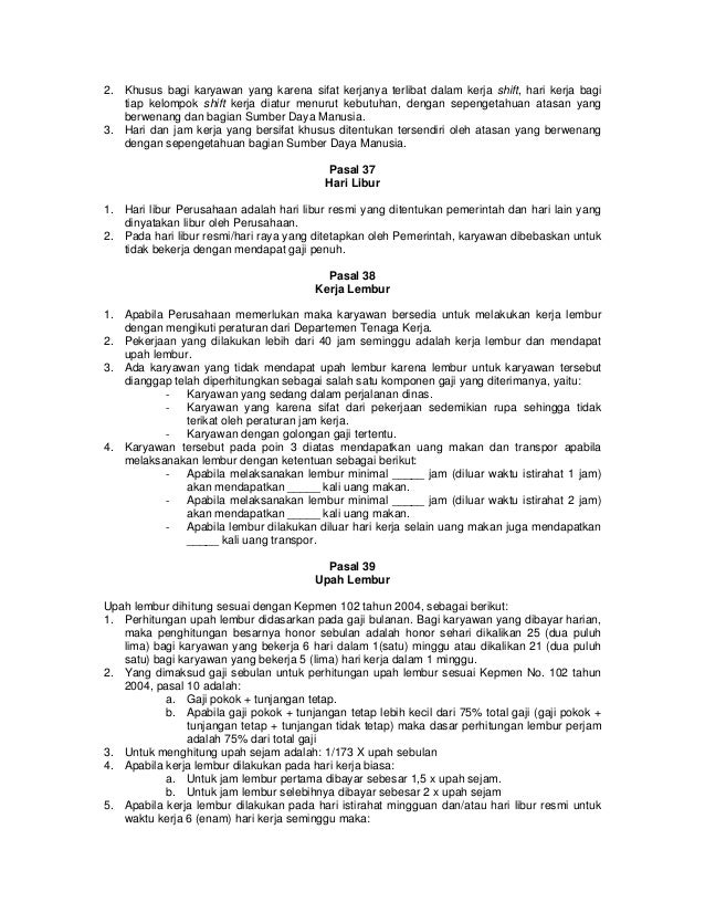 akta buruh waktu bekerja