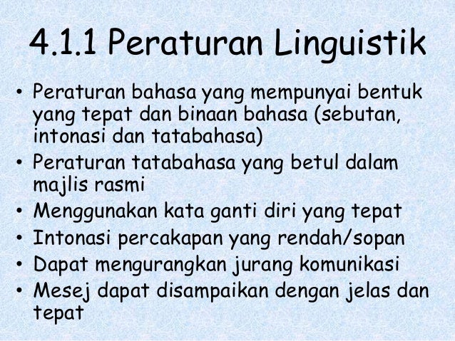 Peraturan Berbahasa
