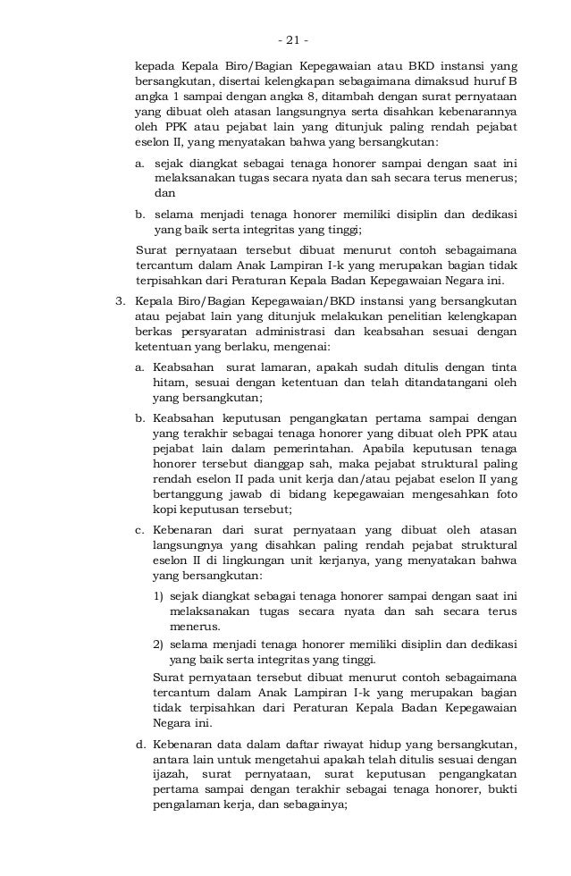 Peraturan bkn tentang pemberkasan