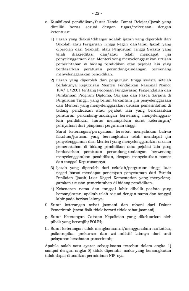 Peraturan bkn tentang pemberkasan