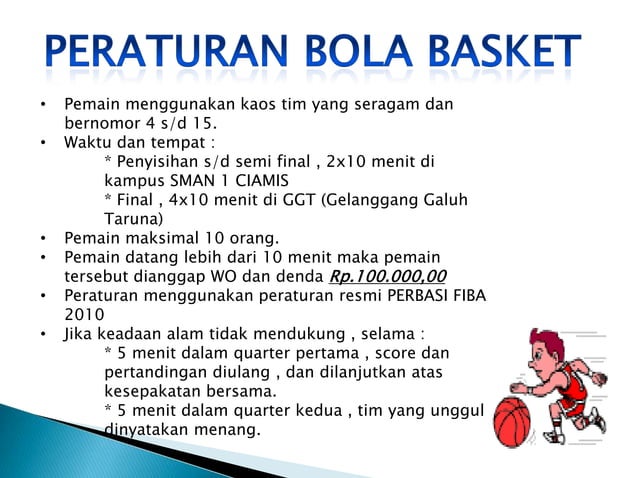 Jadwal Pertandingan Bola Basket