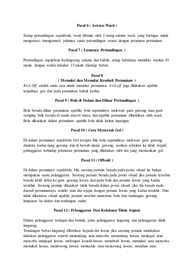 Peraturan Bola Voli Dan Sepak Bola