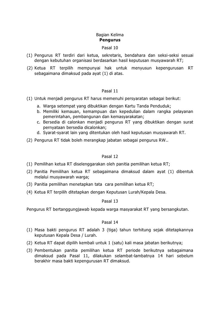 Contoh Surat Edaran Rukun Tetangga - Surat 32