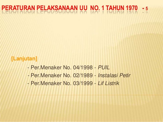 Peraturan dan perundangan k3