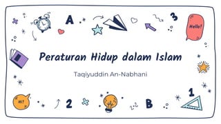 Peraturan Hidup dalam Islam
Taqiyuddin An-Nabhani
Hi!
Hello!
 