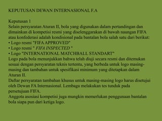peraturan permainan bola sepak